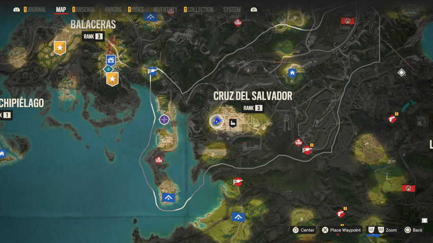 петухи Far Cry 6 на карте