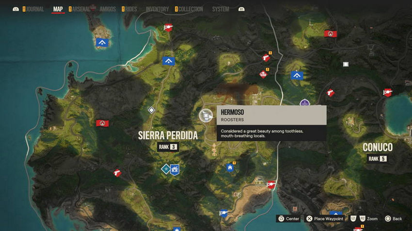 петухи Far Cry 6 на карте