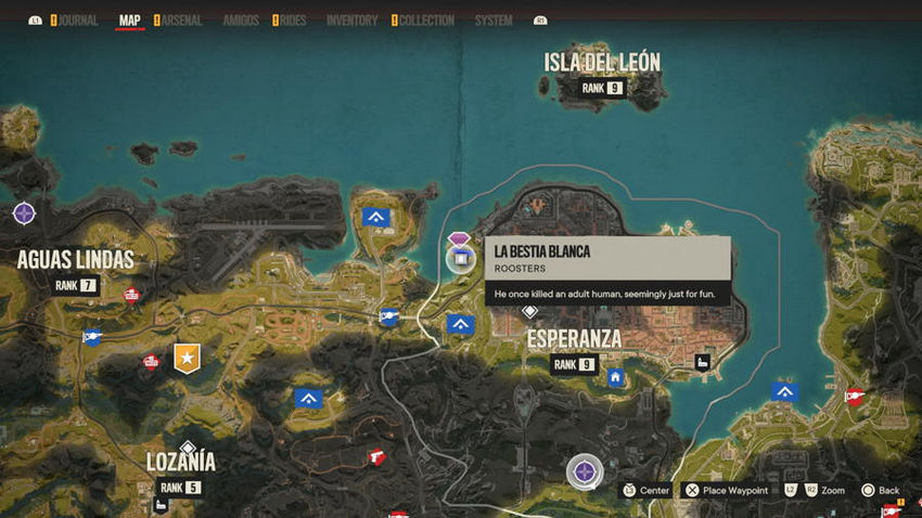 петухи Far Cry 6 на карте