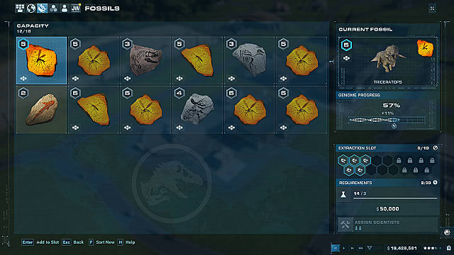 открыть динозавров Jurassic World Evolution 2