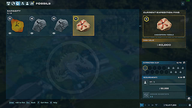 продать окаменелости Jurassic World Evolution 2