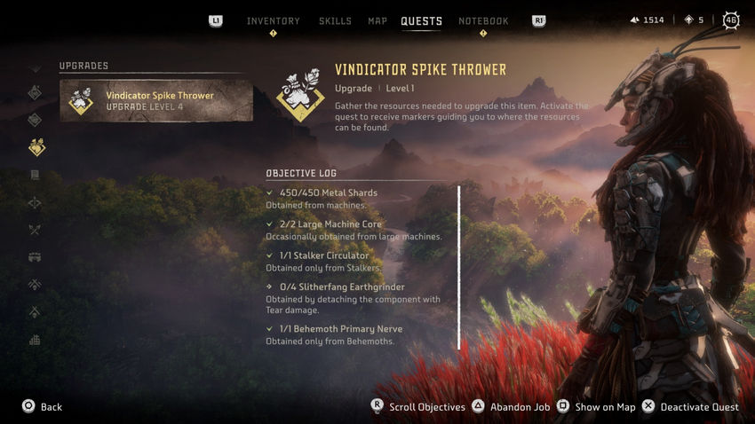 детали улучшений Horizon Запретный Запад