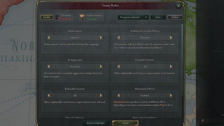 игровые режимы Victoria 3