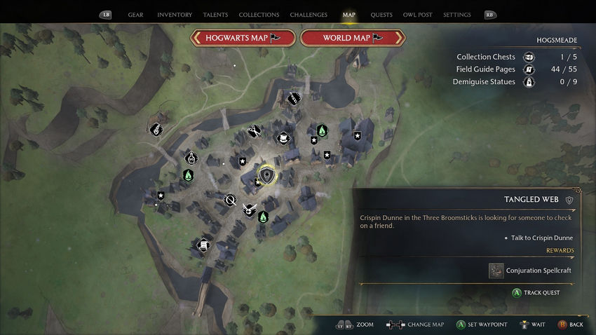 дополнительные задания Hogwarts Legacy