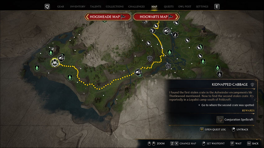 дополнительные квесты Hogwarts Legacy