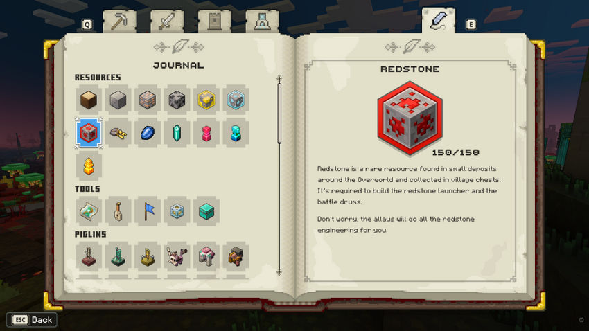 красный камень Minecraft Legends