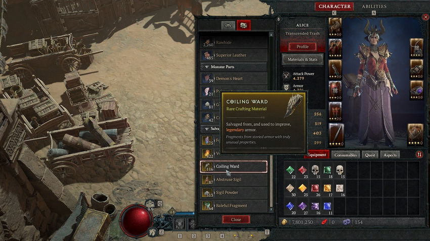 Diablo 4. Улучшение снаряжения