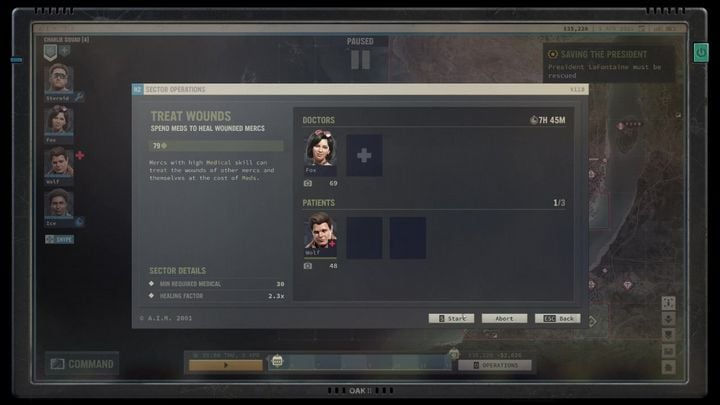 Jagged Alliance 3. Лечение