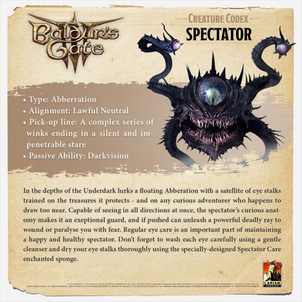 босс Наблюдатель Baldur's Gate 3
