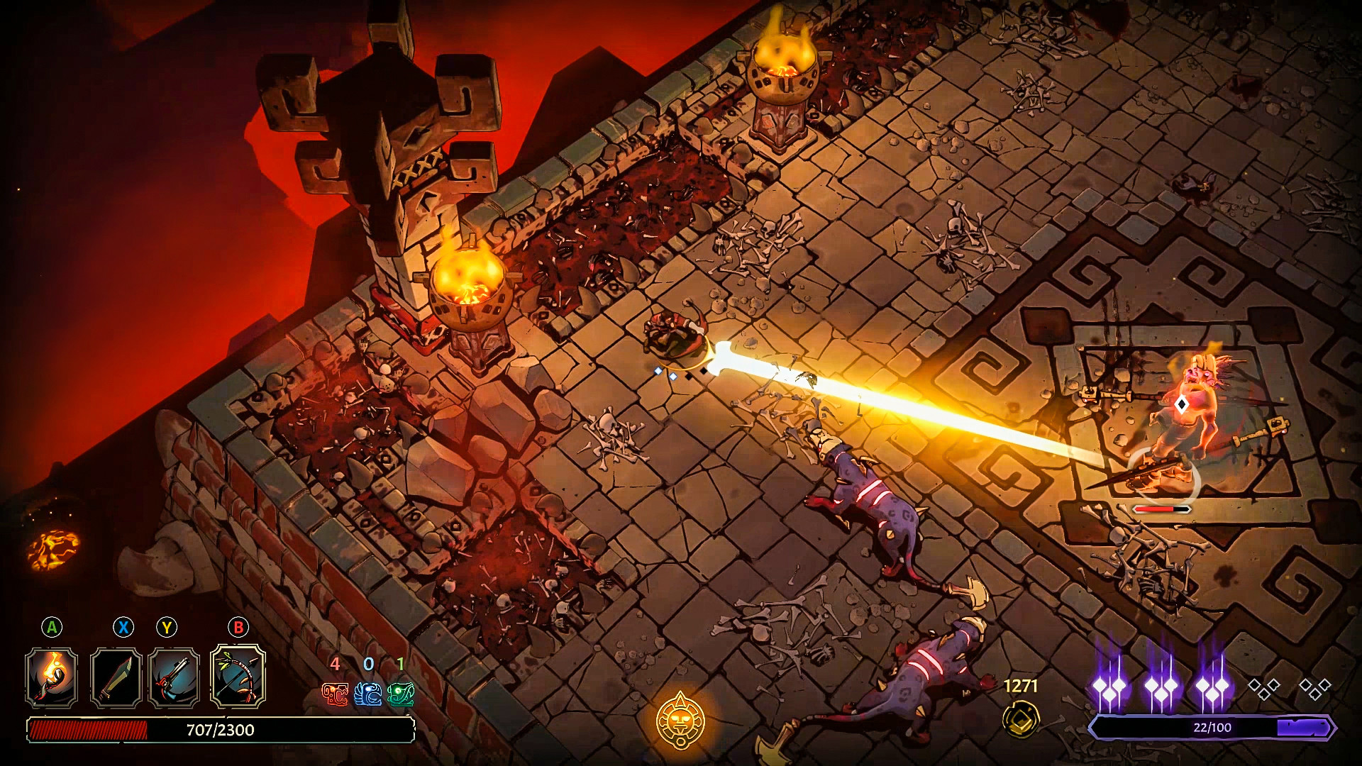 Скриншоты к игре Curse of the Dead Gods. 